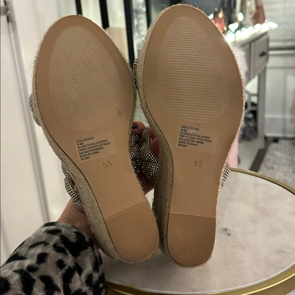 Steve Madden Sparkle Uzo Espadrille Wedge - Picture 6 of 6